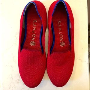 Rothy’s Red Loafers - gently worn & freshly deep cleaned